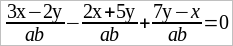 Уравнение с алгебраической дробью