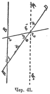 Построение параллельной прямой с помощью треугольника